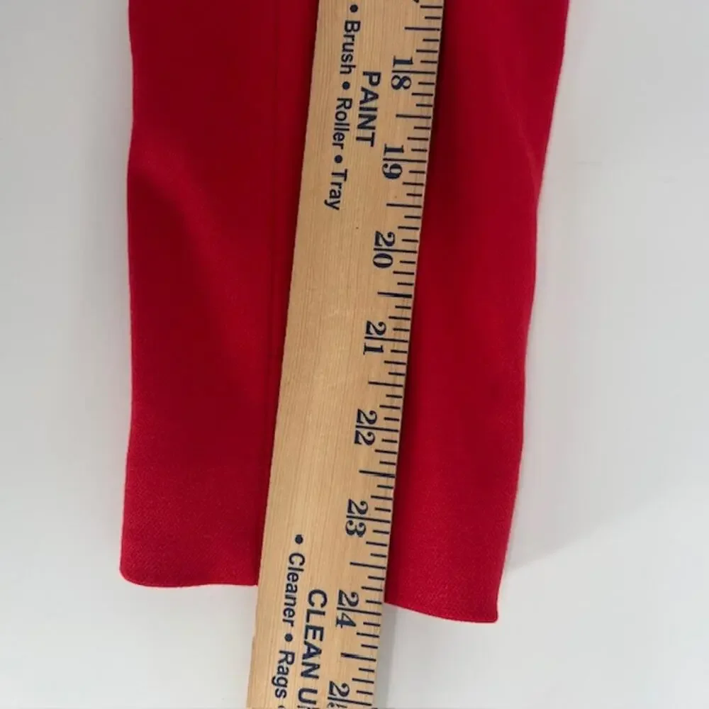 Alice + Olivia Denny Boyfriend Blazer Womens 8 Red Oversized Notch Professional - Picture 6 of 9
